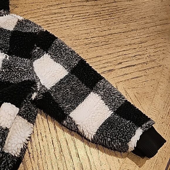 Polo Ralph Lauren black and white checkered hooded jacket size 4T - Picture 4 of 11